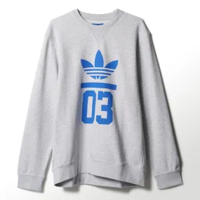 Adidas Originals Sudadera 3foil Crew (gris/azul)