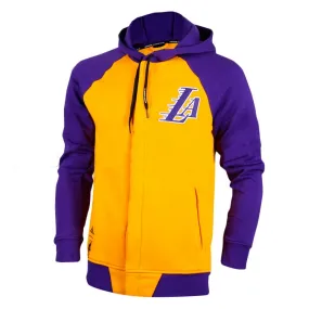 Adidas Sudadera FZ Washed L.A Lakers (Amarillo/purpura)