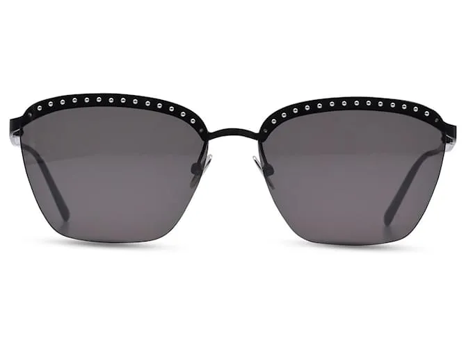 Alaïa Gafas de sol negras rectangulares para mujer Alaia AA0039S-00159 Negro 