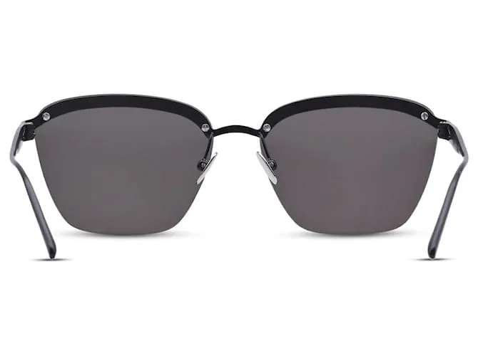 Alaïa Gafas de sol negras rectangulares para mujer Alaia AA0039S-00159 Negro 