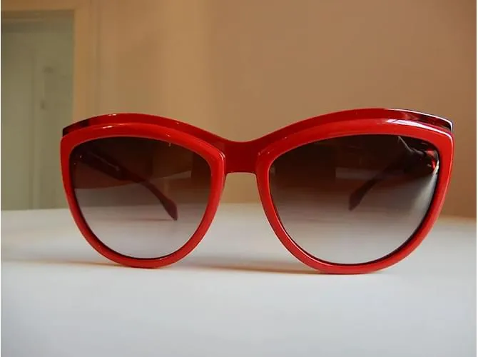 ALEXANDER MCQUEEN Gafas de sol T.  el plastico Roja 