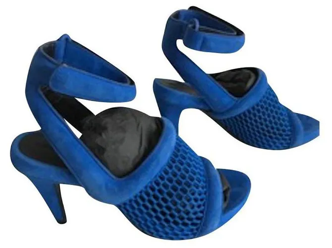 Alexander Wang sandalias de gamuza azul 