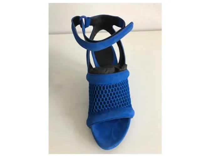 Alexander Wang sandalias de gamuza azul 