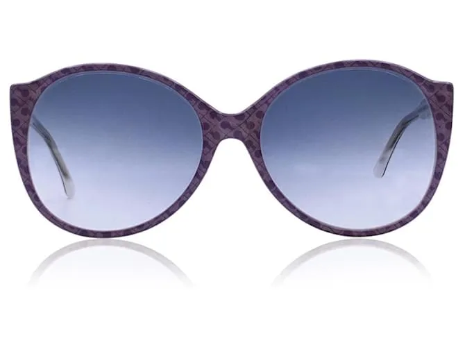 Autre Marque Gafas de sol vintage con logo Oliva lila G/17 58/11 140 mm Púrpura 