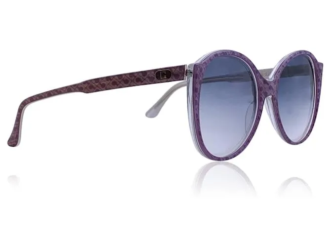 Autre Marque Gafas de sol vintage con logo Oliva lila G/17 58/11 140 mm Púrpura 