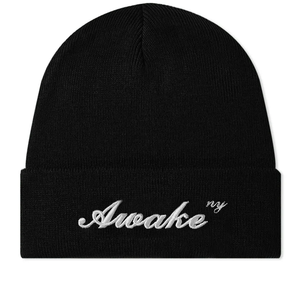 Awake NY Script Logo Beanie