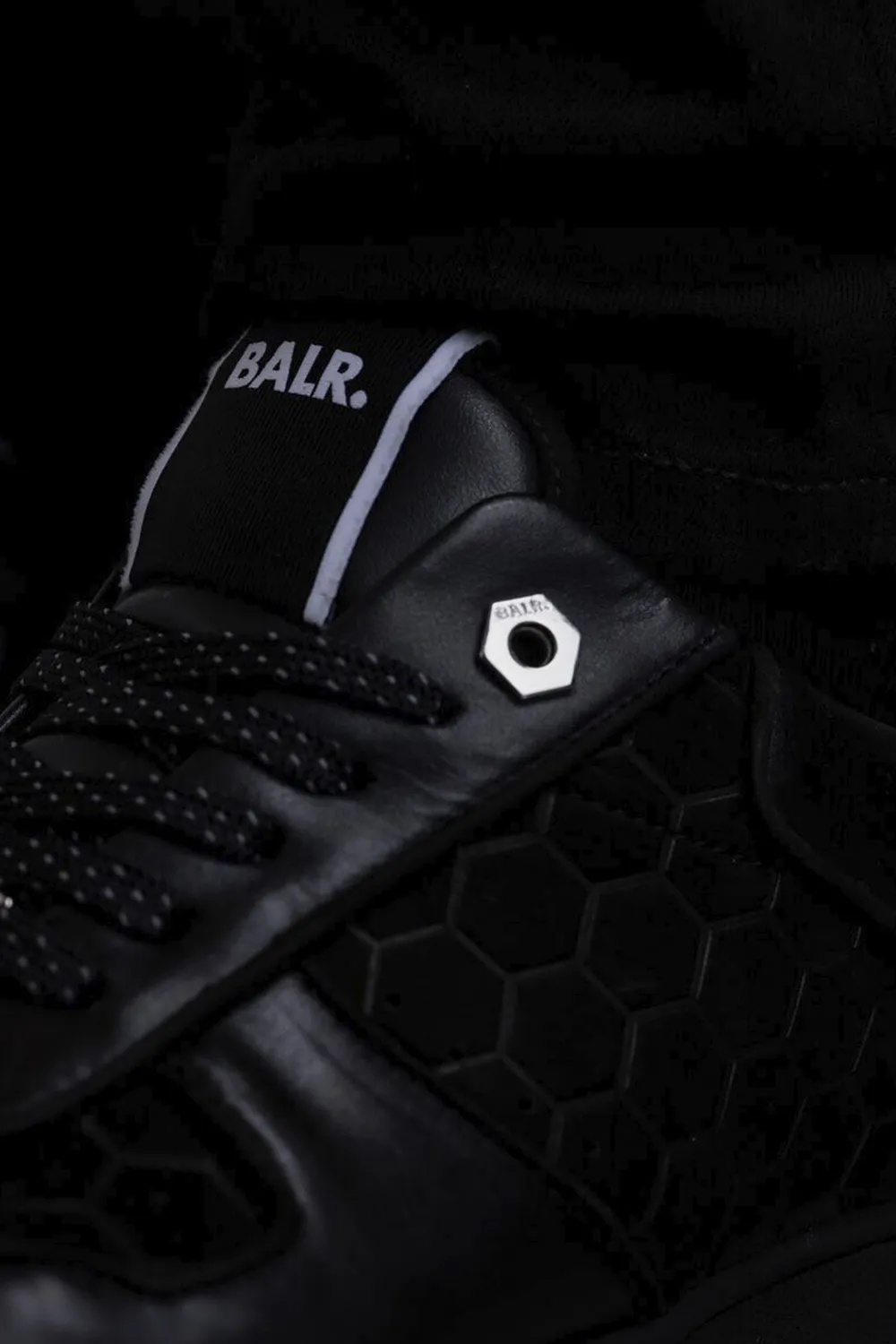 Balr Zapatillas Debossed Hex Sneaker Jet Black