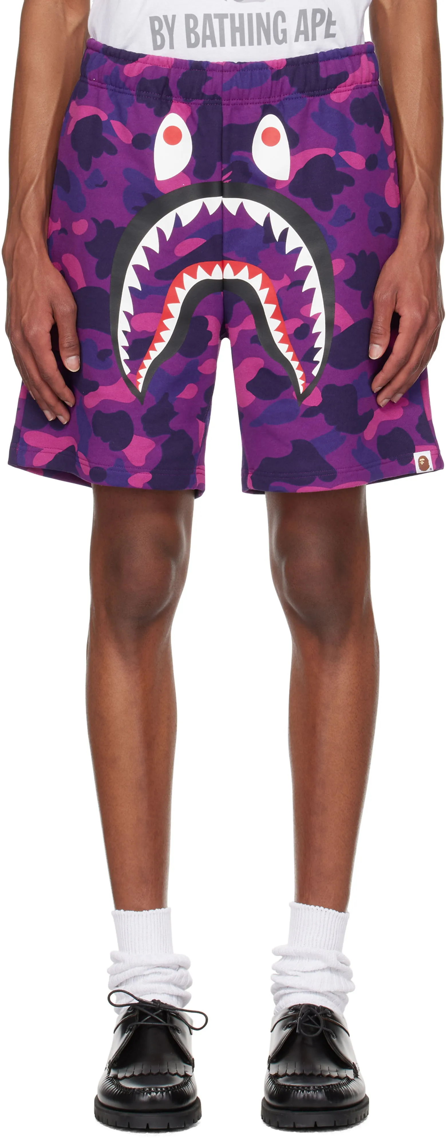 BAPE Camo Shark Sweat Shorts