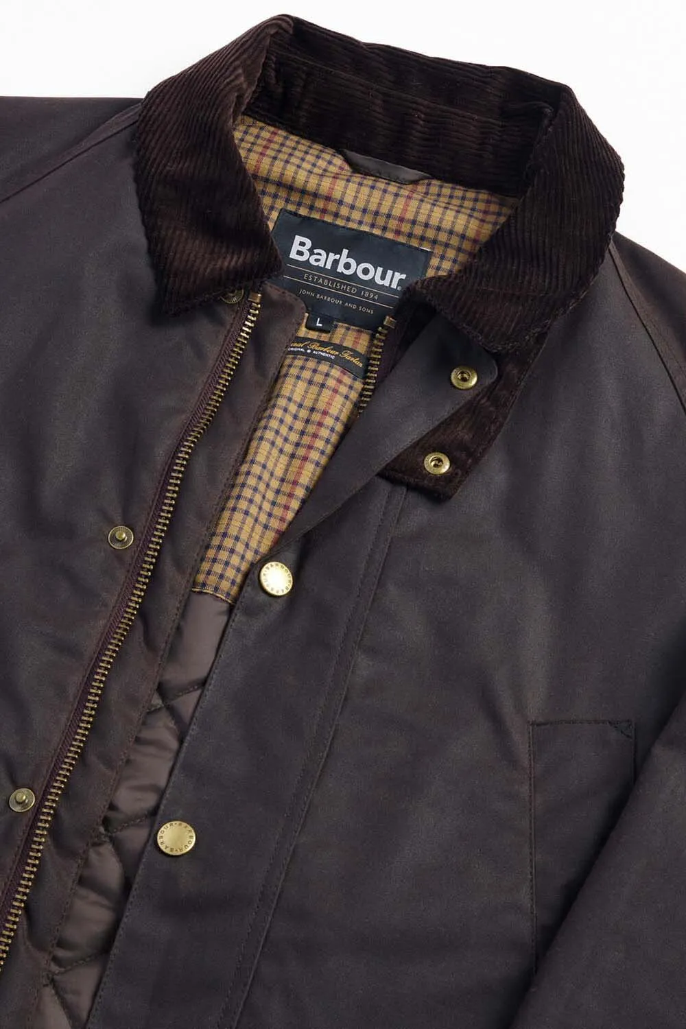 Barbour Chaqueta Stratford Tattersall Wax