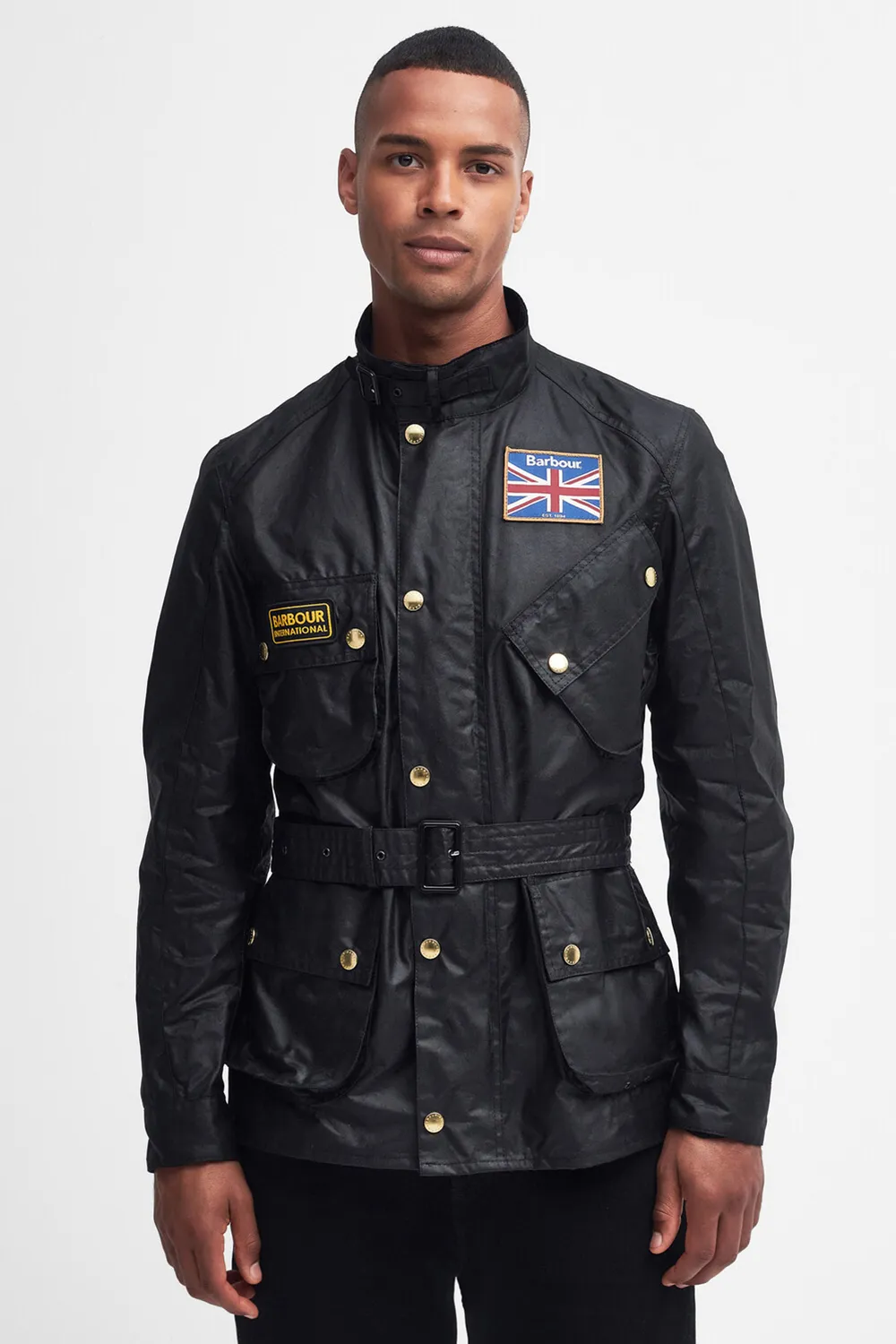 Barbour International Chaqueta Union Jack International Wax