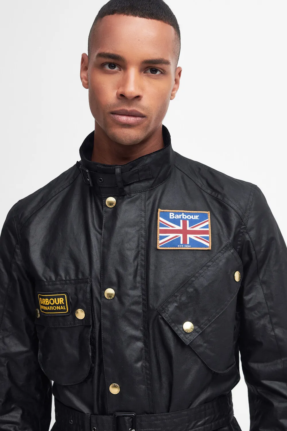 Barbour International Chaqueta Union Jack International Wax