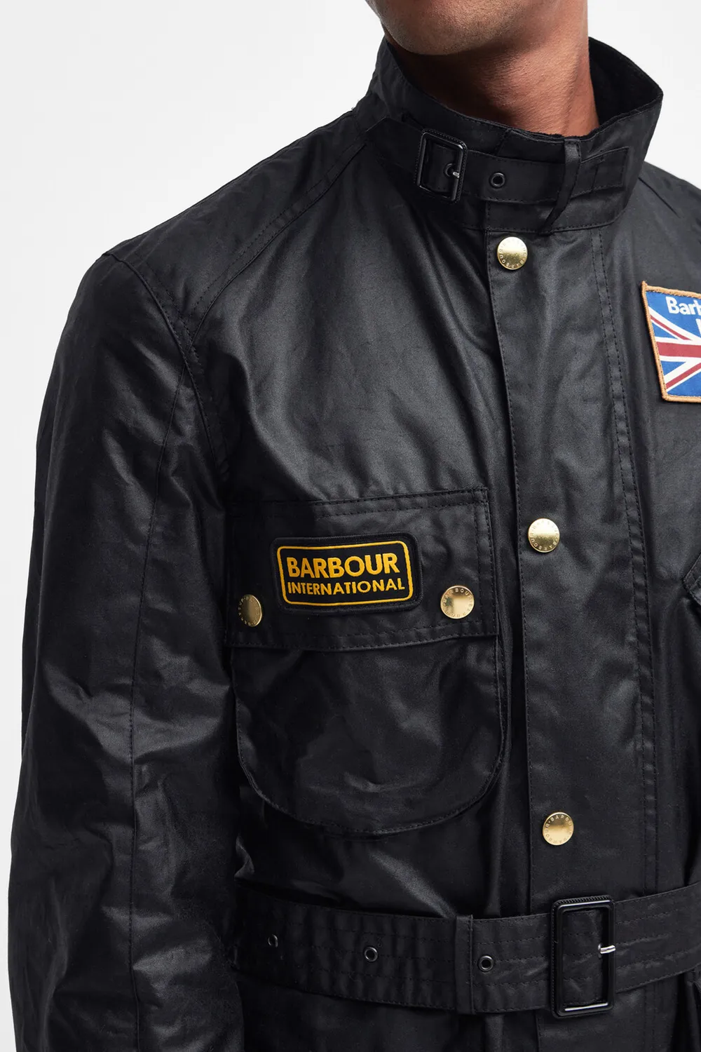 Barbour International Chaqueta Union Jack International Wax