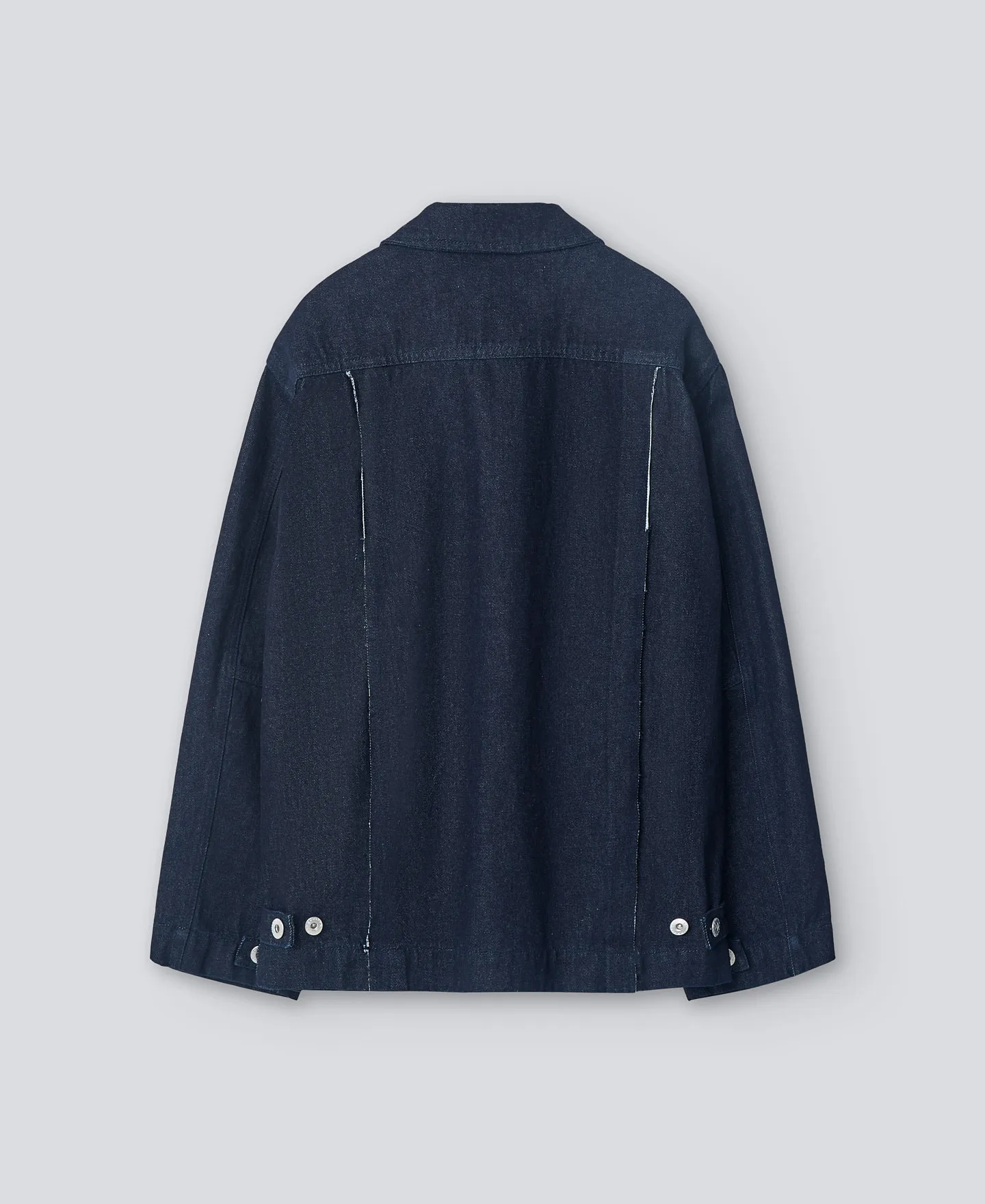 Blue organic cotton denim jacket woman