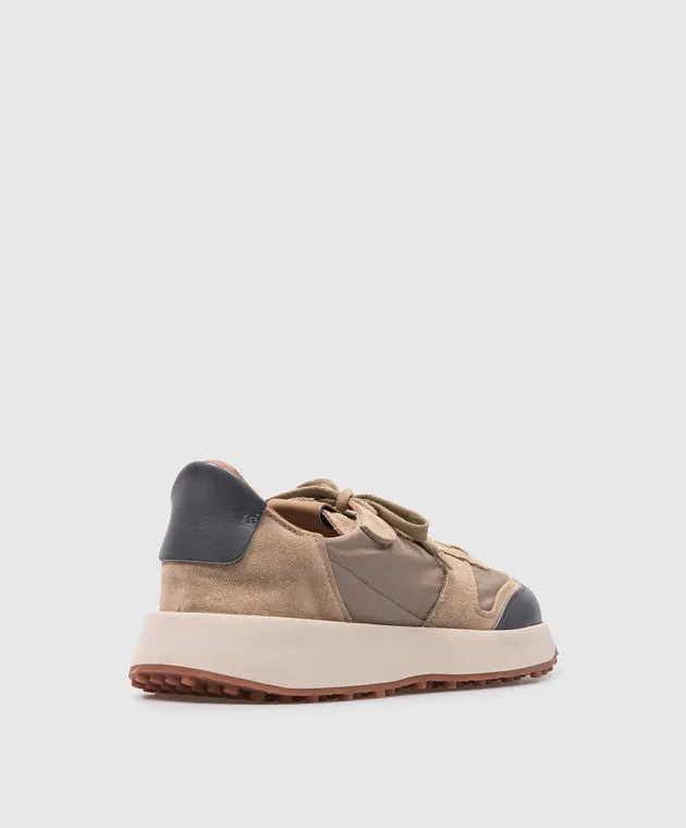 BUTTERO Beige Futura X combination sneakers