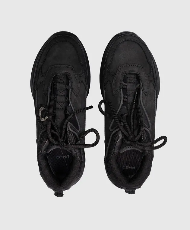 C2H4 Black combined sneakers QUARK Alpha