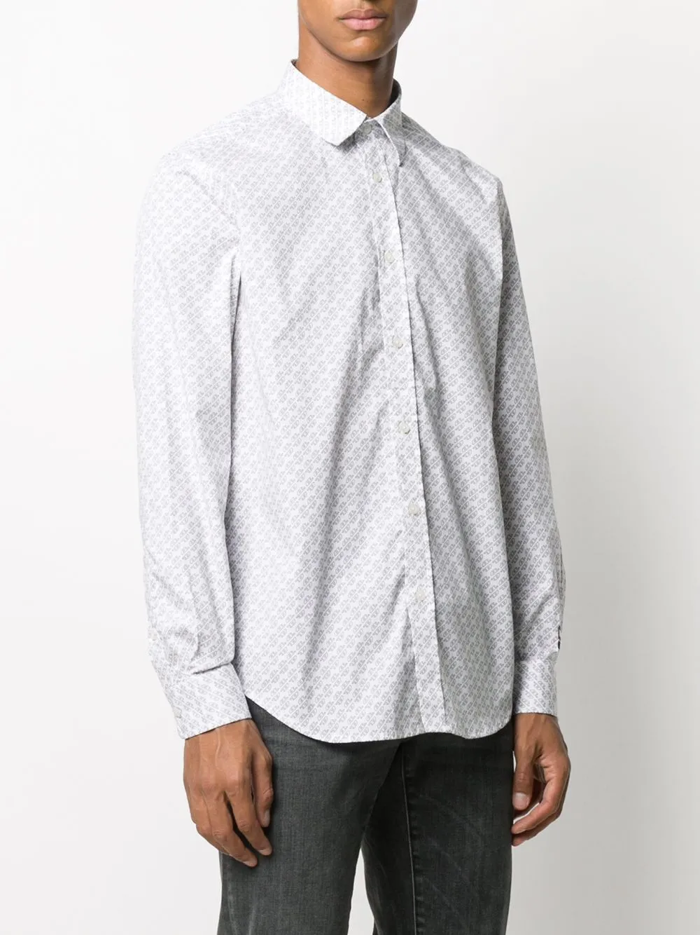 Camisa de hombre logo blanca Diesel