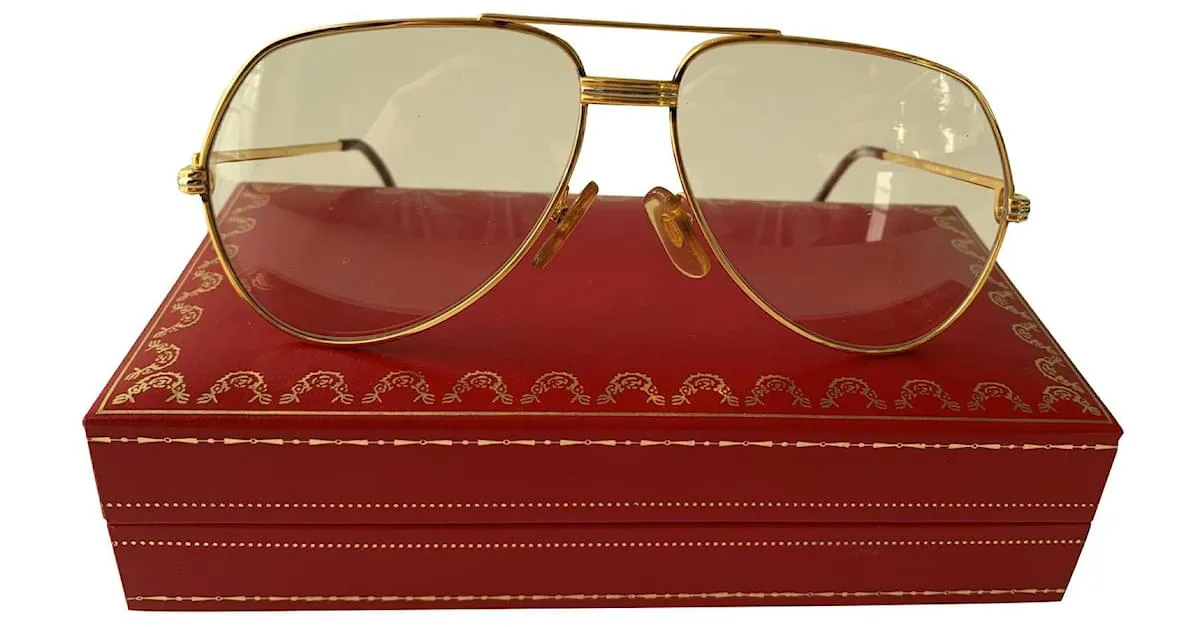 Cartier Gafas de sol Gold hardware 