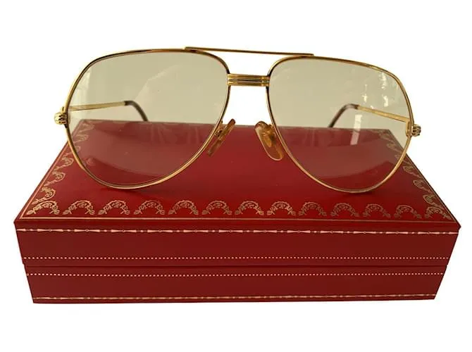 Cartier Gafas de sol Gold hardware 