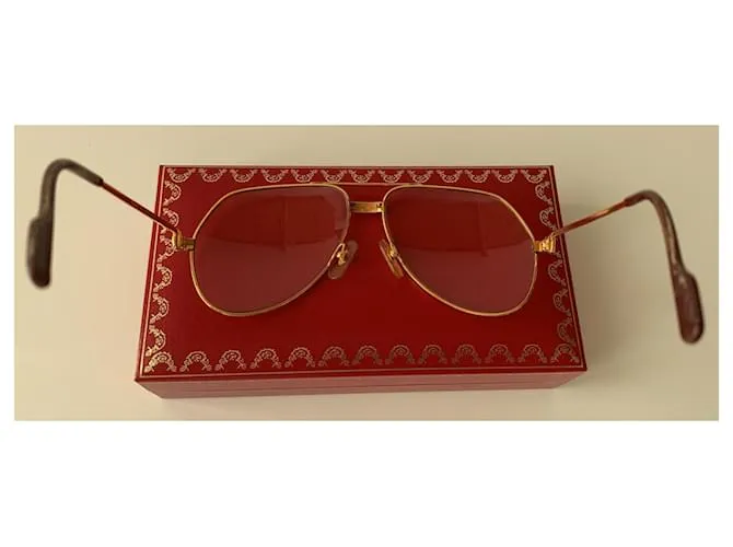 Cartier Gafas de sol Gold hardware 