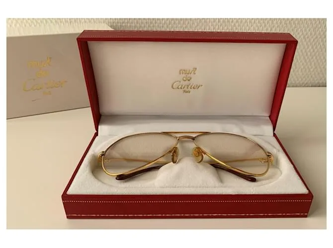 Cartier Gafas de sol Gold hardware 