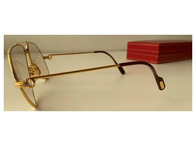 Cartier Gafas de sol Gold hardware 