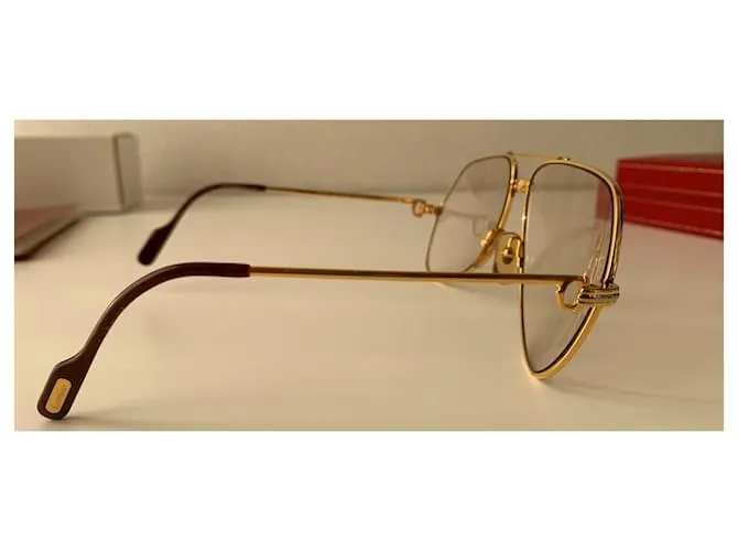 Cartier Gafas de sol Gold hardware 