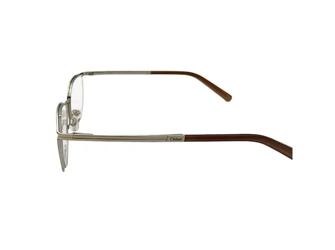 Chloé Gafas Ópticas Montura Dorada Desnuda Gris 