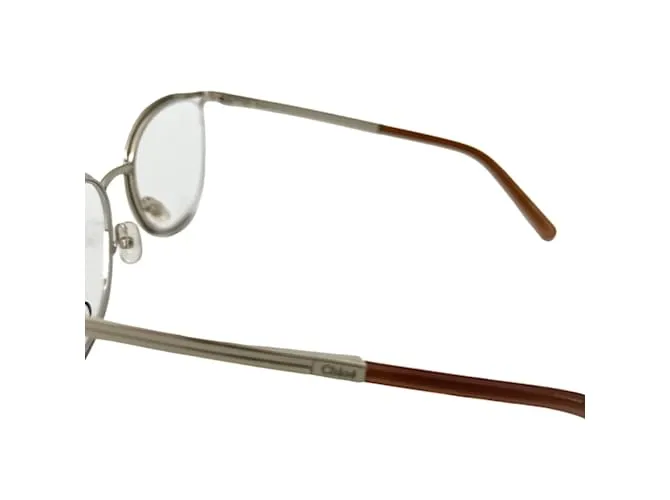 Chloé Gafas Ópticas Montura Dorada Desnuda Gris 