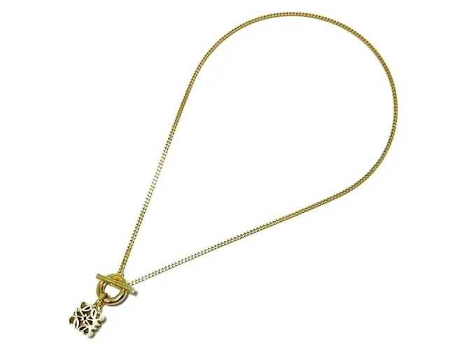 Collar Péndulo Anagrama Mujer Loewe Dorado 