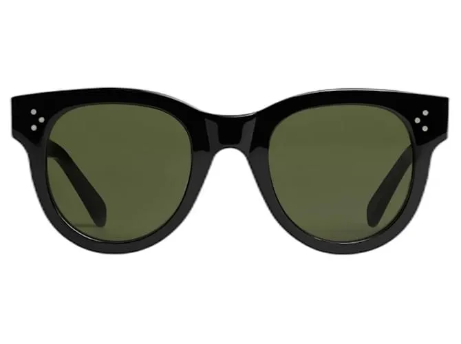 Céline CELINE - GAFAS DE SOL OJO DE GATO003 ACETATO CON LENTES MINERALES NEGRO muy buen estado 