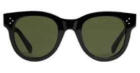 Céline CELINE - GAFAS DE SOL OJO DE GATO003 ACETATO CON LENTES MINERALES NEGRO muy buen estado 