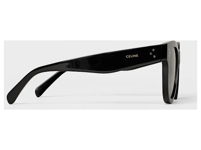 Céline CELINE - GAFAS DE SOL OJO DE GATO003 ACETATO CON LENTES MINERALES NEGRO muy buen estado 