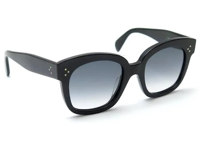 Céline GAFAS DE SOL OVERSIZE CL CELINE4002UN ESTUCHE DE ACETATO NEGRO + GAFAS DE SOL 