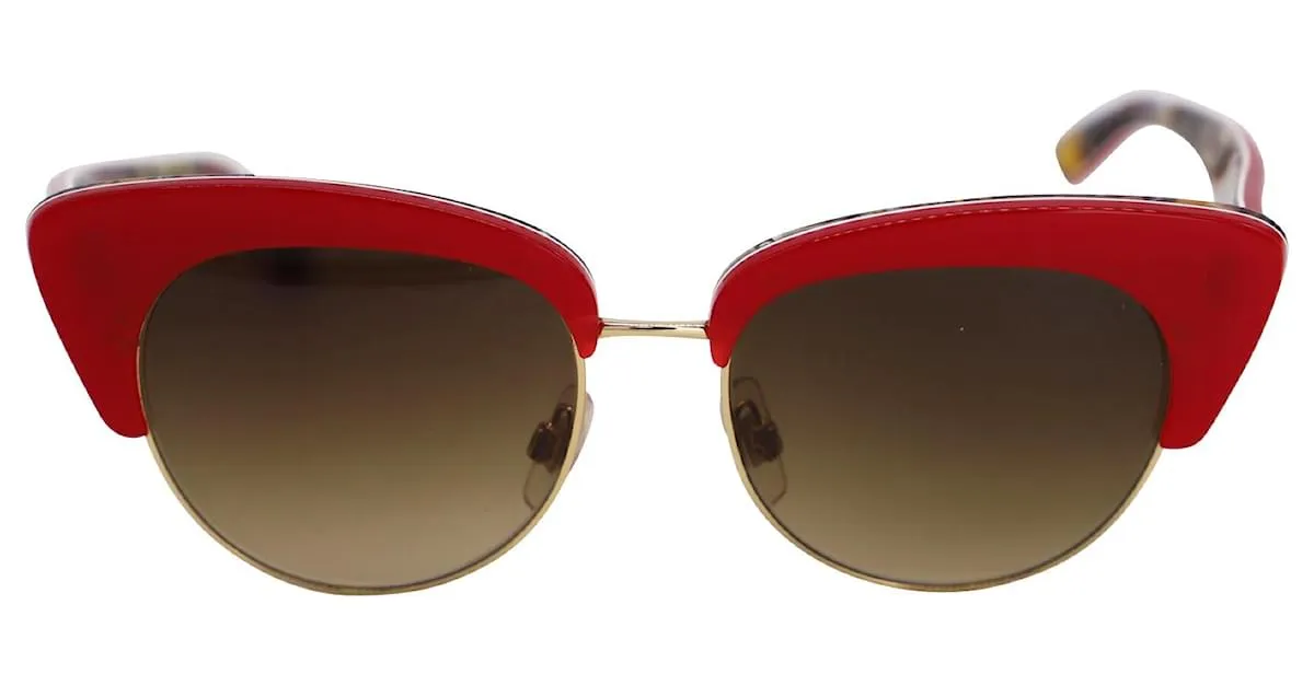 Dolce & Gabbana DG 4277 Gafas de sol en metal rojo Roja 