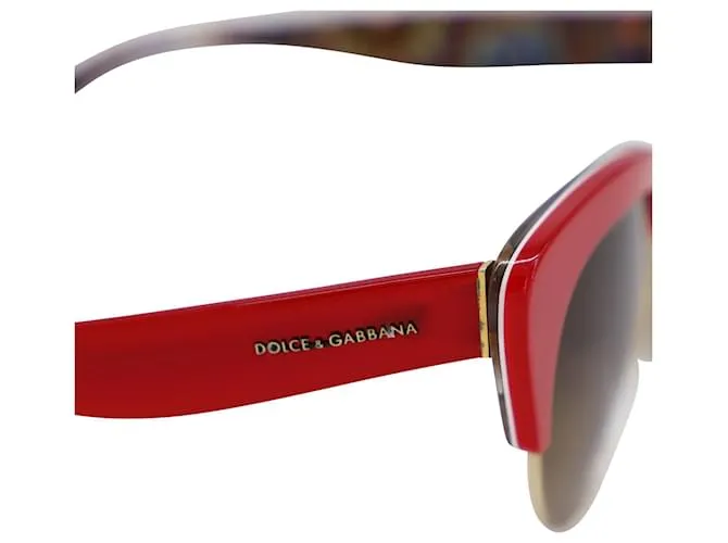 Dolce & Gabbana DG 4277 Gafas de sol en metal rojo Roja 