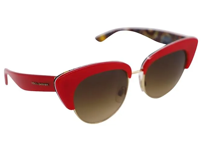 Dolce & Gabbana DG 4277 Gafas de sol en metal rojo Roja 