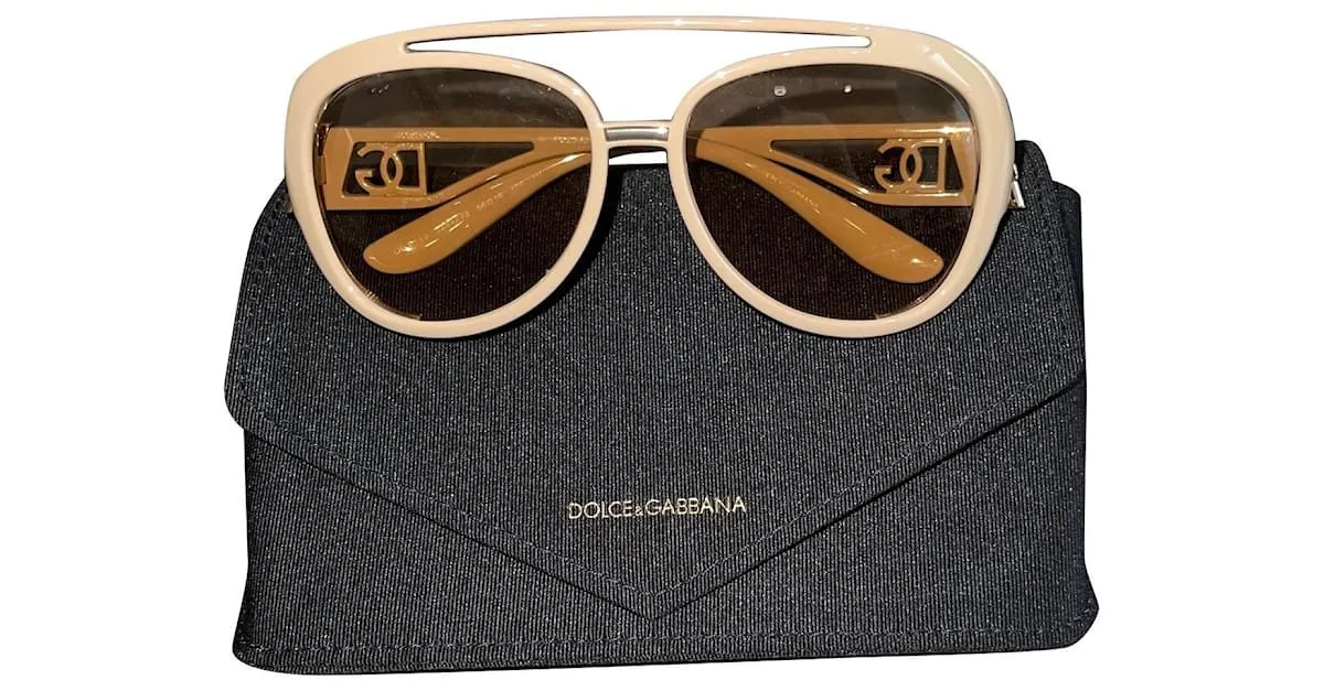 Dolce & Gabbana Hermosas gafas de sol, Flamante Castaño 