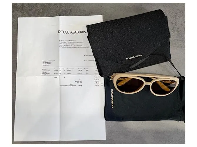 Dolce & Gabbana Hermosas gafas de sol, Flamante Castaño 