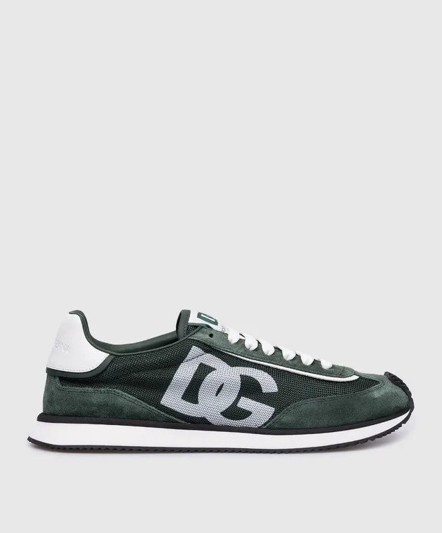 Dolce&Gabbana DG CUSHION green combined sneakers