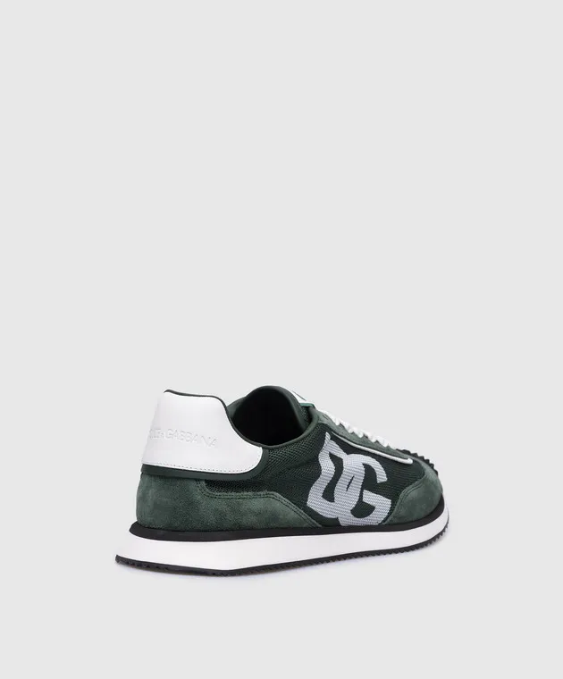 Dolce&Gabbana DG CUSHION green combined sneakers