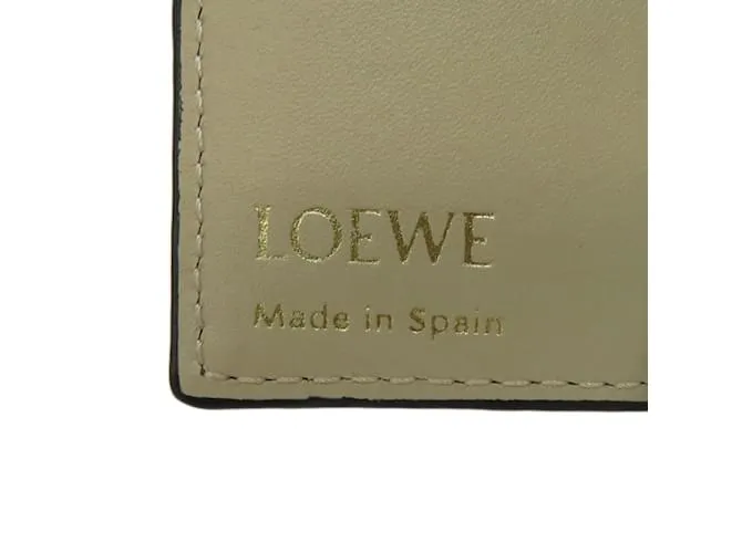 Estuche para llaves con patrón de anagrama Loewe Repeat Beige 