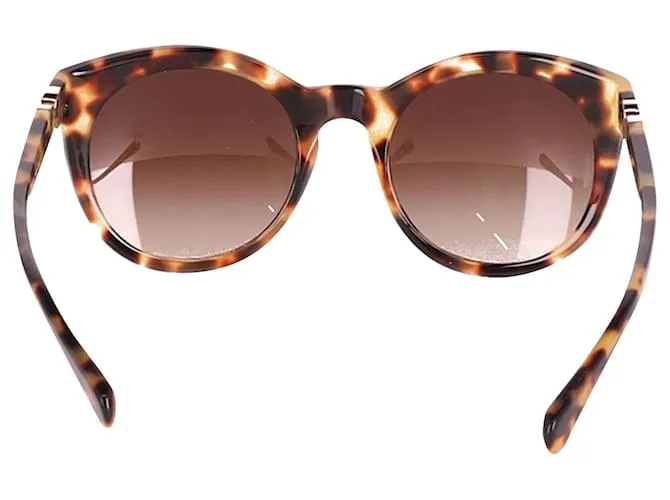 Gafas de sol con estampado de carey en acetato marrón de Dolce & Gabbana 