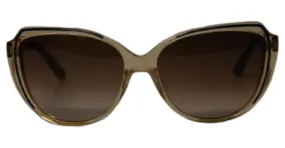 Gafas de sol cuadradas Miu Miu en acetato beige Castaño 