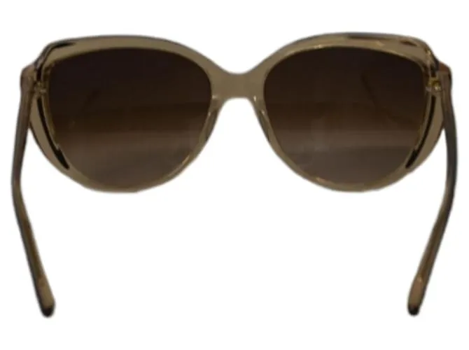 Gafas de sol cuadradas Miu Miu en acetato beige Castaño 