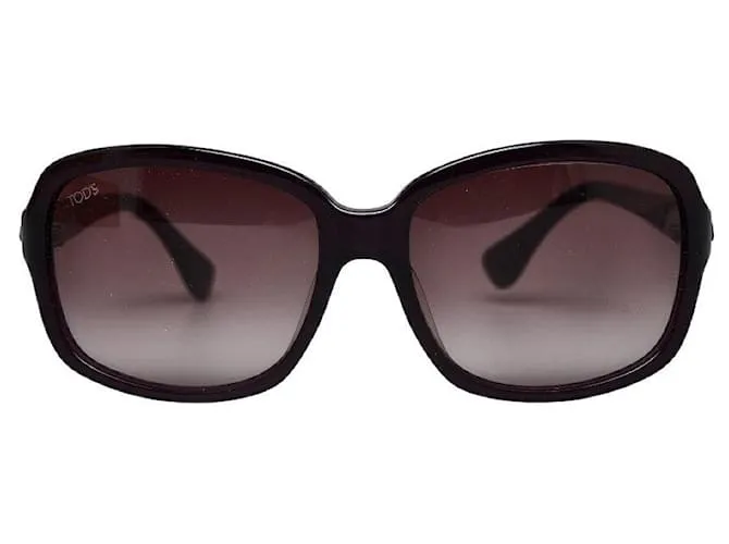 Gafas de sol de plástico Tod's 58-16 130 en excelente estado Castaño 