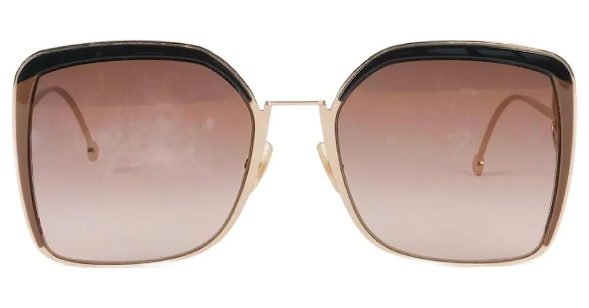 Gafas de sol FENDI Metal Dorado 