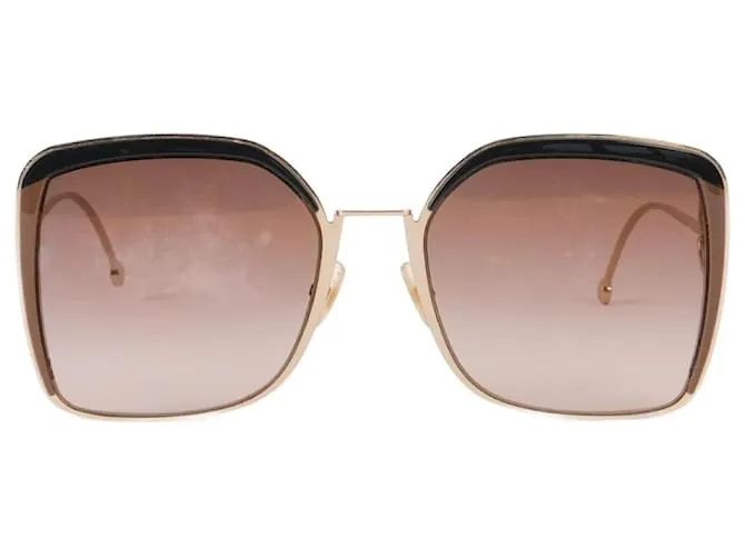 Gafas de sol FENDI Metal Dorado 