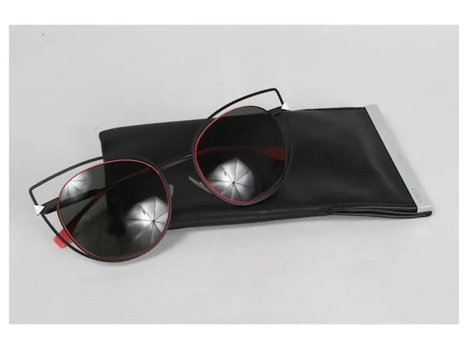 gafas de sol ojo de gato fendi Negro Metálico 