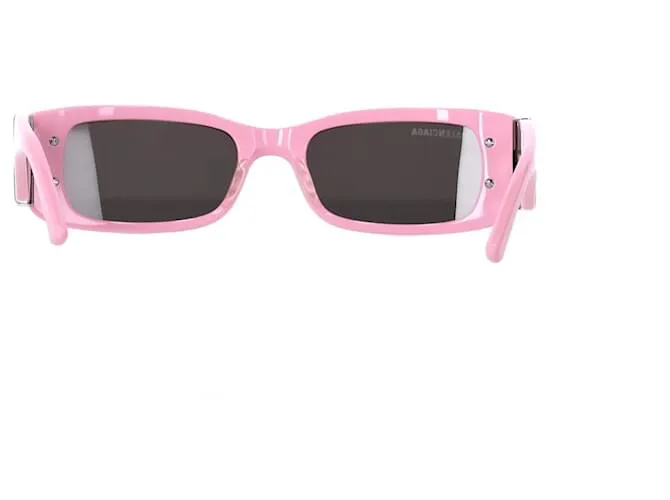 Gafas de sol rectangulares Balenciaga BB0096S-012 en acetato rosa Castaño 