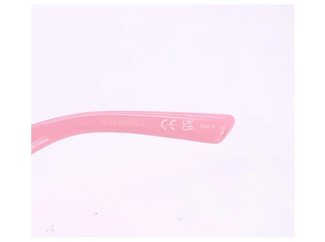 Gafas de sol rectangulares Balenciaga BB0096S-012 en acetato rosa Castaño 